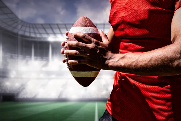 American Football Player View Sports Arena — Stock Photo, Image