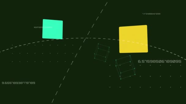 Animation Des Netzwerks Von Verbindungen Cloud Computing Mit Glühbirne Online — Stockvideo