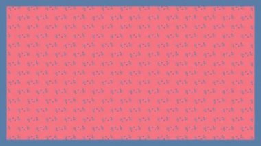 Mavi moleküllerin pembe arkaplanda mavi çerçeveyle birlikte hareket edişinin canlandırması