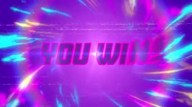 Klasik video oyunu ekran animasyonunda 