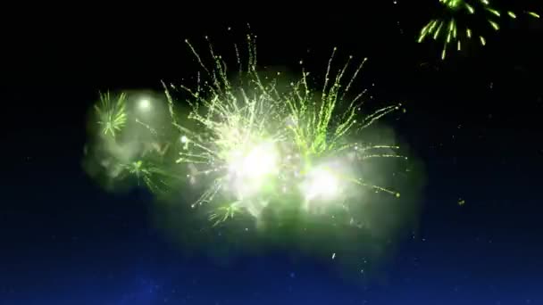 Animation Der Worte Happy Patrick Day Geschrieben Glitzernden Lettern Mit — Stockvideo