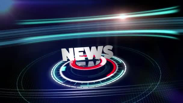 Animatie Van Woorden News Breaking News Het Wit Geschreven Met — Stockvideo