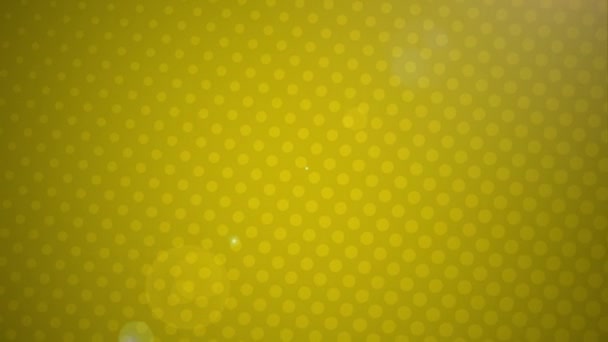 Animation Seamless Loop Moving Multiple Rows Light Yellow Dots Repetition — Stock Video