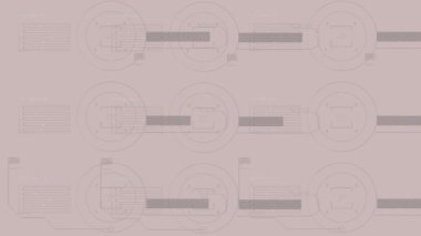 Dijital veri işleme animasyonu ve ışık arkaplanı üzerine çoklu istatistik kaydı. Dijital bilgisayar arayüzü iletişimi ve bağlantı konsepti dijital olarak oluşturuldu.