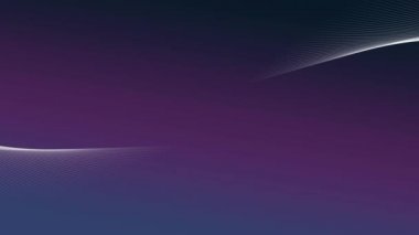 Gradyan mor arkaplan üzerinde hareket eden ve bilgi akışının kesiştiği ağın animasyonu. Dijital bilgisayar bilgi iletişimi ve bağlantı konsepti dijital olarak oluşturuldu.