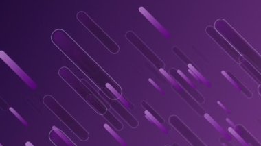 Çoklu mor ışık izlerinin hipnotik hareketinin animasyonu mor arkaplan üzerinde tekrarlanan pürüzsüz döngüde çapraz olarak yukarı doğru hareket eder.. 
