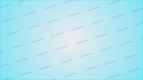 Анимация Нескольких Рядов Абстрактных Фигур Движущихся Бесшовной Петле Гипнотическом Движении — стоковое видео