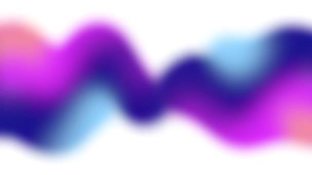 Animação Movimento Hipnótico Fora Foco Rosa Brilhante Roxo Azul Laranja — Vídeo de Stock