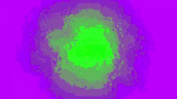 Анимация Ретро Гипнотического Движения Множественных Ярко Желтых Красных Синих Розовых — стоковое видео