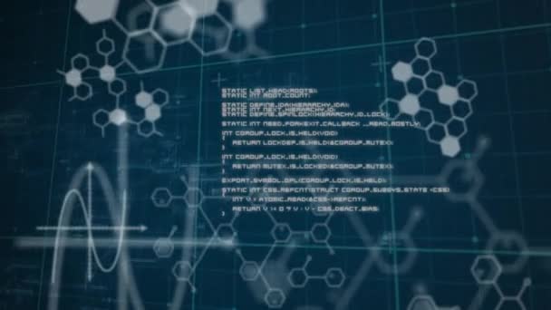 Animation du traitement des données et de l'information numérique circulant à travers le réseau d'écrans sur fond bleu. Concept de réseau mondial et de traitement des données image générée numériquement .