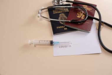 pasaport arka plan, sağlık ve önleme koronavirüsü, ilaç, göç