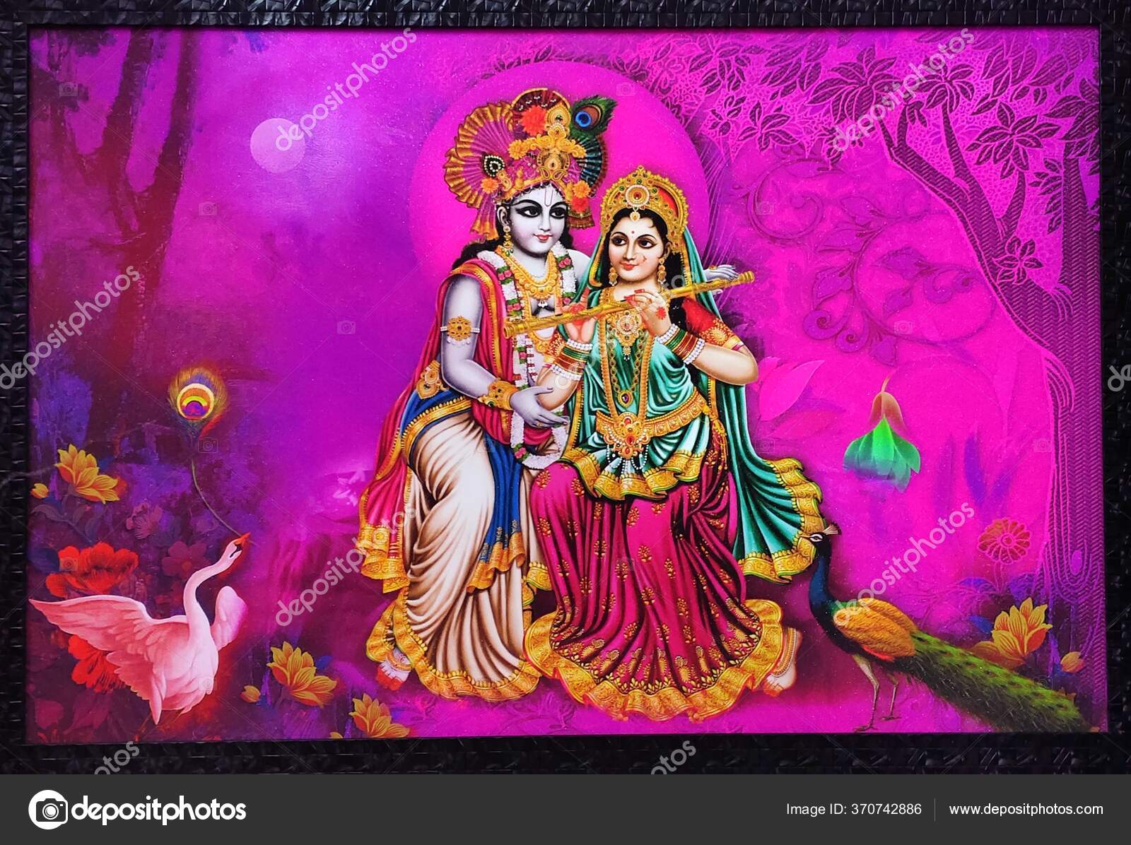 Chennai India Nov 2019 Frame Art Hindu God Sri Krishna Stock Illustration  by ©srinivasansri5560 #370742886, image size:1600x1196