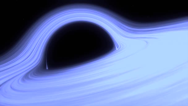 Animação de acreção buraco negro supermassivo — Vídeo de Stock
