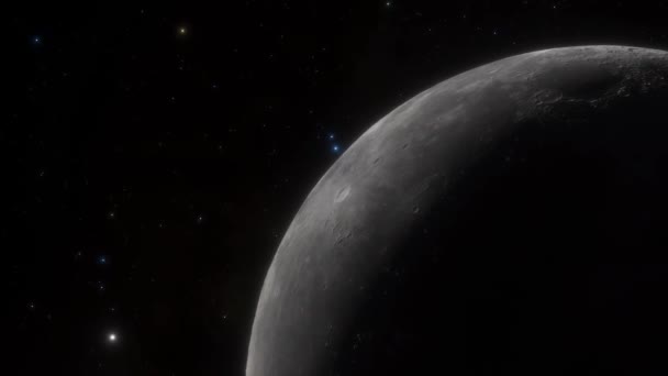 Filmisch detailliertes 3D-Modell des Mondes — Stockvideo