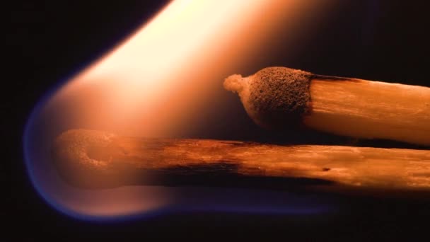 match inginiting brûlant extrême macro gros plan 