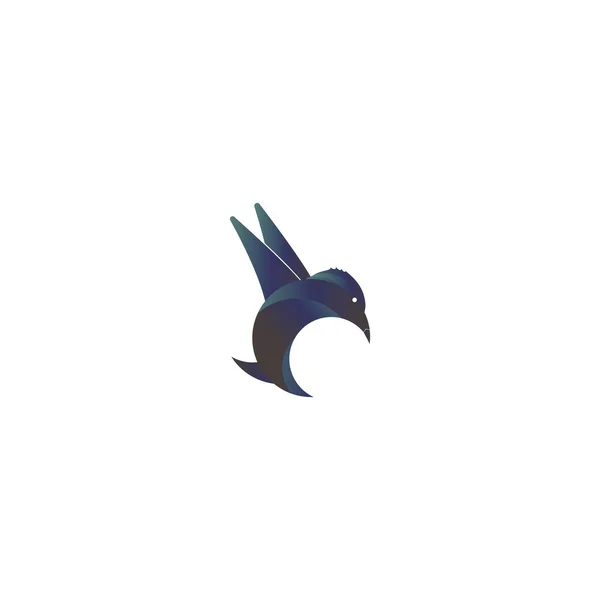 Flygande Fågellogga Modern Fågel Logotyp Design Koncept — Stock vektor