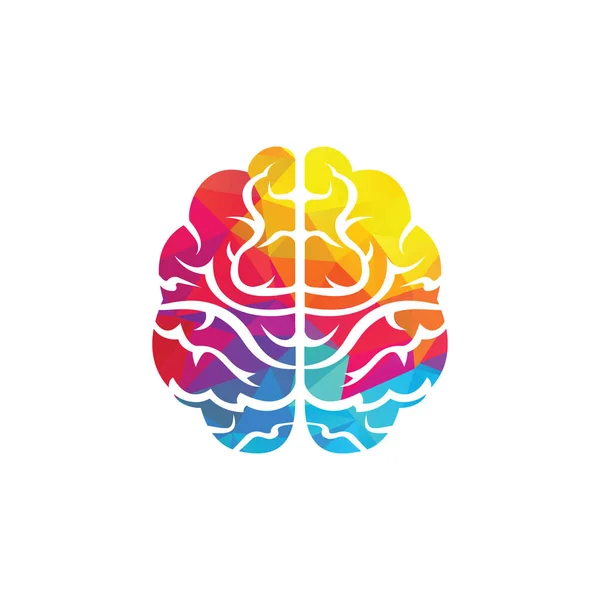 Pensare Idea Concettuale Brainstorm Potere Pensiero Cervello Logotipo Icona — Vettoriale Stock