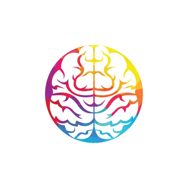 Pensar Ideia Concept Brainstorm Poder Pensamento Cérebro Ícone Logotipo — Vetor de Stock