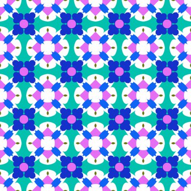 Soyut, pürüzsüz fayans deseni. Vektör illüstrasyonu masaüstü duvar kâğıdı veya bir duvar asılı veya poster için çerçeve, seramik, arkaplan, kalıp dolguları, yüzey dokuları, tekstil için kullanılabilir.