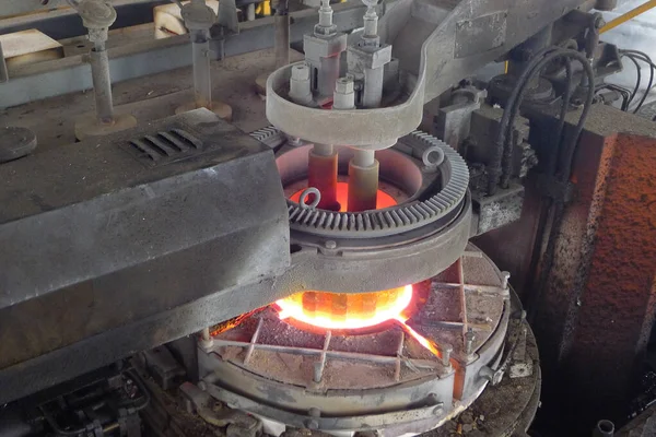 Metaal Smelten Oven Staalfabrieken — Stockfoto