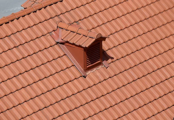 Telhado Azulejos Moderno Para Uma Casa Campo — Fotografia de Stock