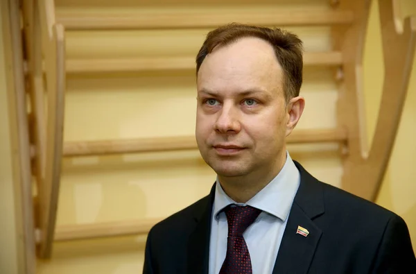 Ministro Sanidad República Lituania Jefe Del Centro Estatal Operaciones Emergencia — Foto de Stock