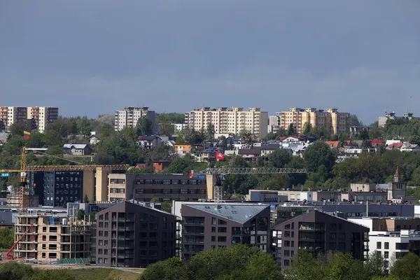 Blick Auf Die Altstadt Von Kaunas Und Den Fluss Nemunas — Stockfoto