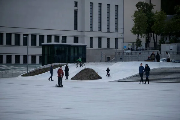 Plaza Unidad Centro Kaunas 2020 — Foto de Stock