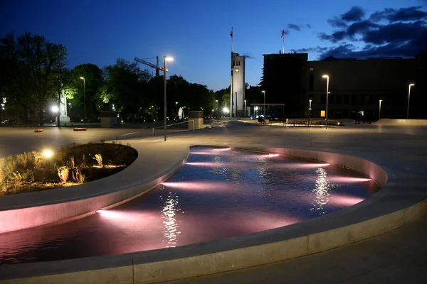 Praça Unidade Centro Kaunas 2020 — Fotografia de Stock