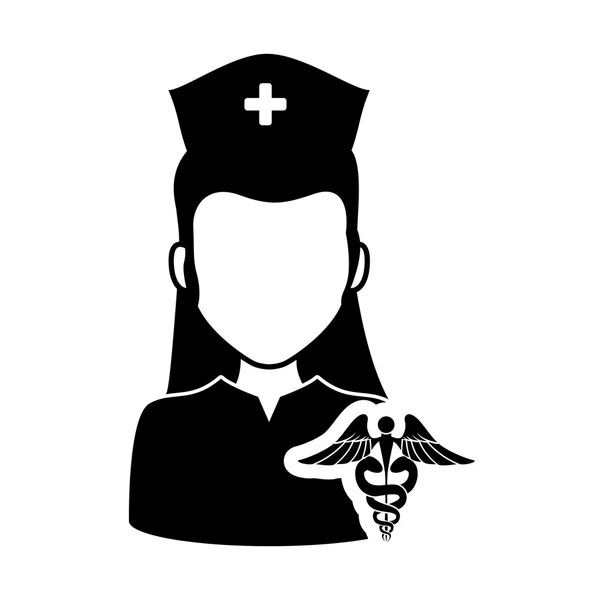 Медсестра в форме. Проектирование медицинской помощи — стоковый вектор