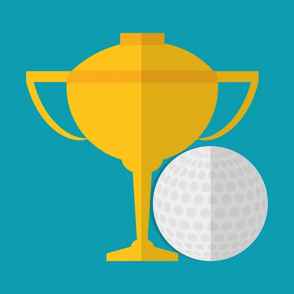 Bola de design de esporte de golfe —  Vetores de Stock