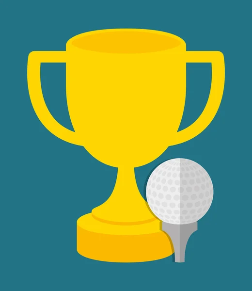 Boll av golf sport design — Stock vektor