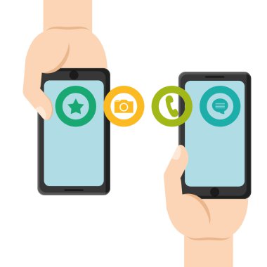 Sosyal ağ vektör tasarımı