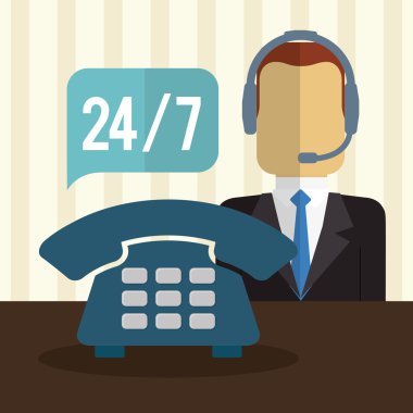 call Center hizmeti simgeler