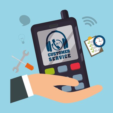 müşteri destek hizmeti simgelerini