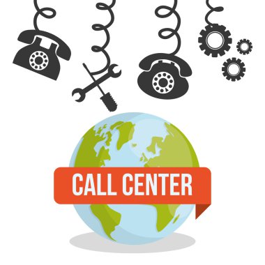 call Center hizmeti simgeler