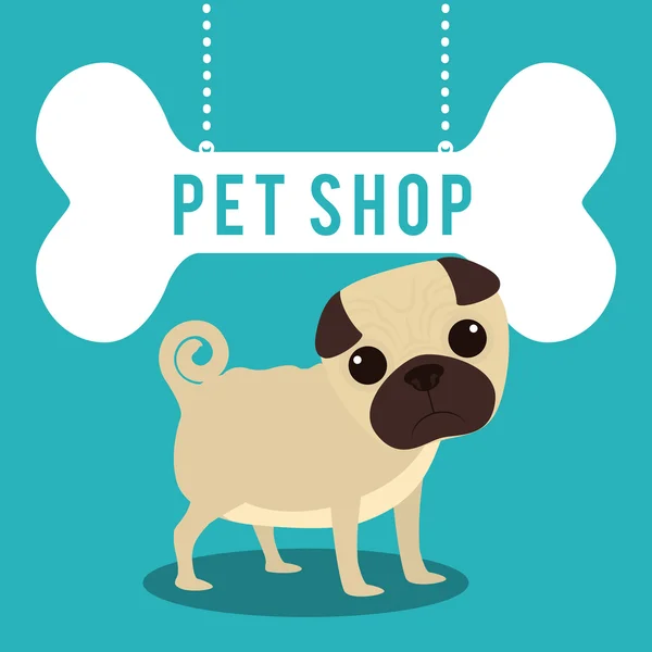 Pet shop center icon — Stock Vector