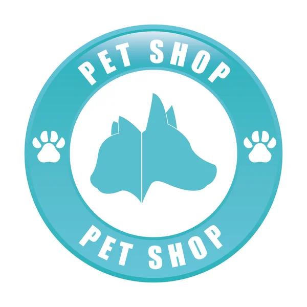 Pet shop center icon — Stock Vector