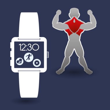 Fitness app teknoloji simgeleri