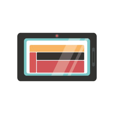 Tablet teknoloji izole simgesi
