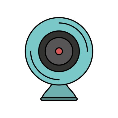 Web kamera cihaz izole simgesi