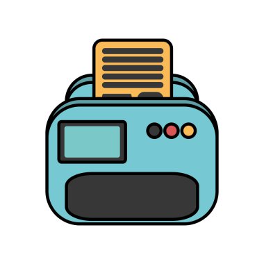 Yazıcı belgeyi yalıtılmış simgesi