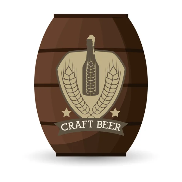 Premium kvalitet hantverk brygga öl — Stock vektor