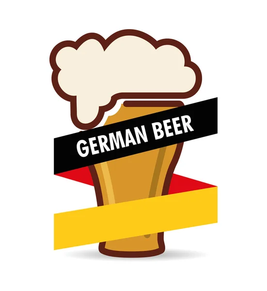 Birra tedesca di qualità premium — Vettoriale Stock