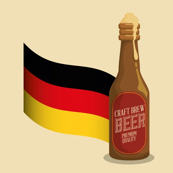 Birra tedesca di qualità premium — Vettoriale Stock
