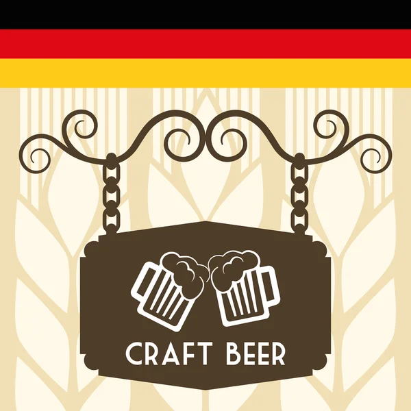Premium kwaliteit craft brew bier — Stockvector