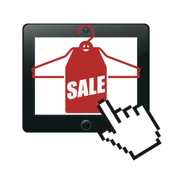 E-commerce gaat verkoop pictogrammen — Stockvector