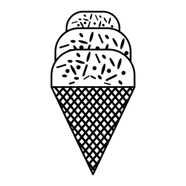 Вкусное сладкое мороженое — стоковый вектор