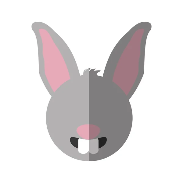Tavşan hayvan çiftliği izole simgesi — Stok Vektör