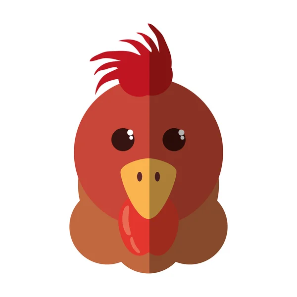Hühnerfarm isolierte Ikone — Stockvektor